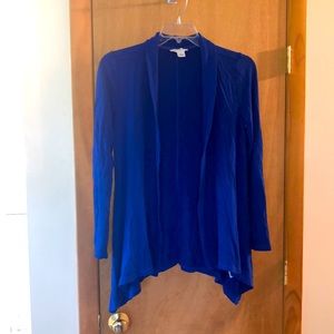 Liz Claiborne weekender open cardigan blue